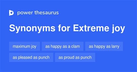 extreme joy synonym.